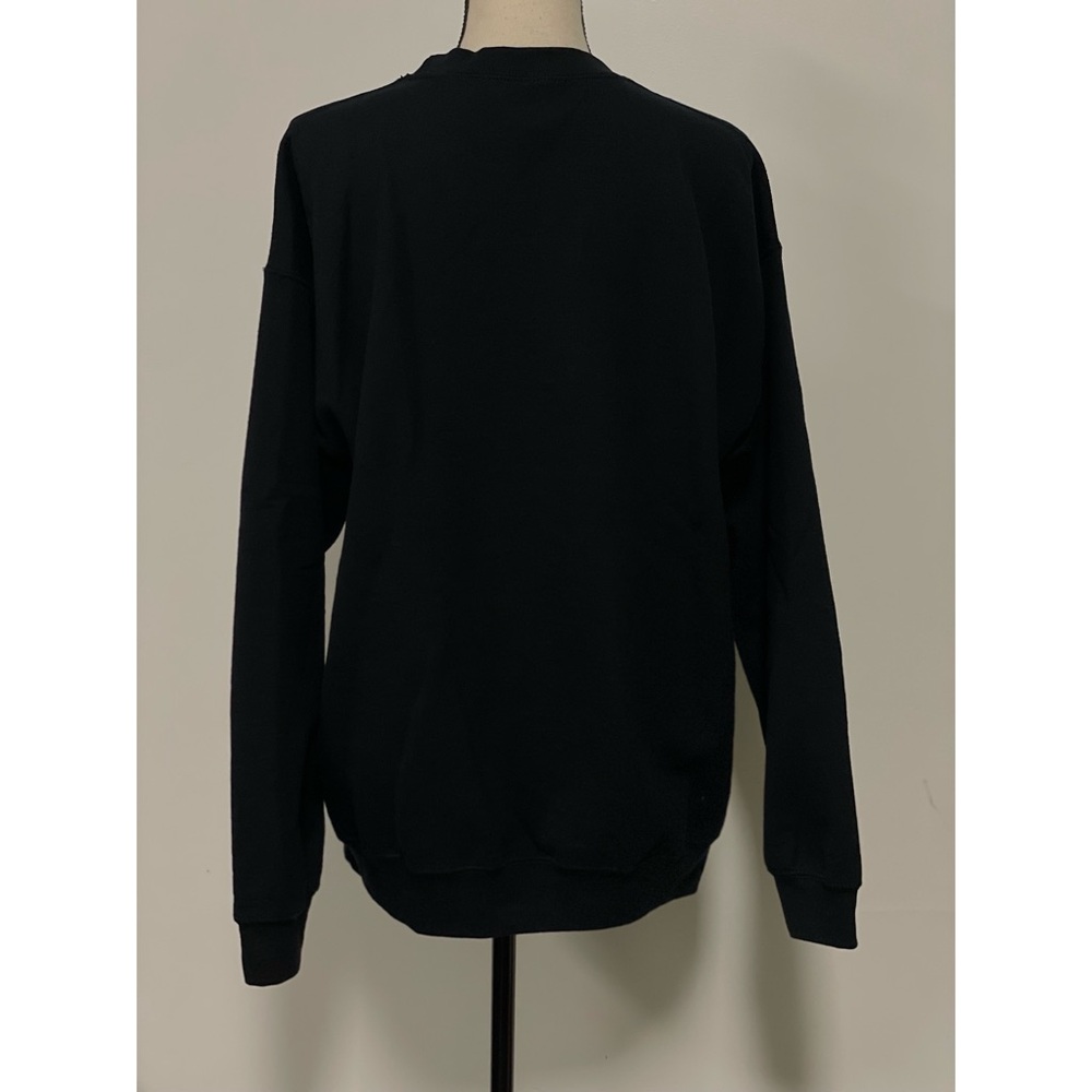 Gildan Heavy Blend Crewneck Maternity Halloween Skeleton Pullover Sweatshirt L - Picture 3 of 3